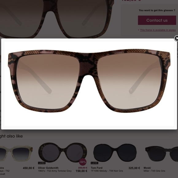 New Jimmy Choo roxanne leopard Sunglasses main image 4